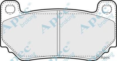 APEC BRAKING pad1346 -  Комплект тормозных колодок, дисковый тормоз